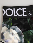 Black Floral Print High Waist Panty  Underwear