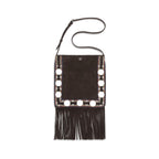 Brown Suede Leather Shoulder Bag
