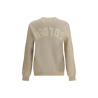 Beige Cotton Sweatshirt