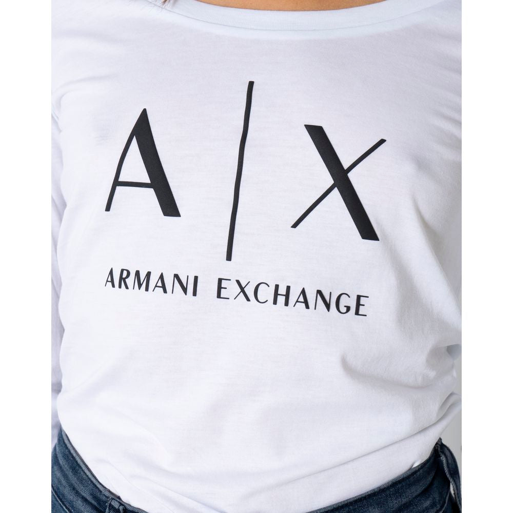White Cotton Long Sleeve T-Shirt