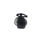 Black Polyester Platform Pumps