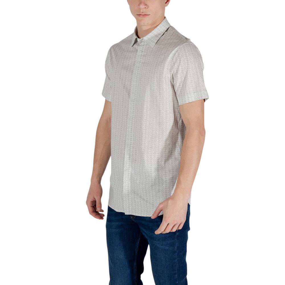 Cream Cotton Shortsleeve Shirt
