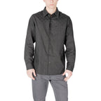 Black Cotton Dress Shirt