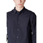 Blue Cotton Pattern Shirt