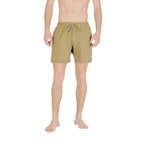 Bicolor Polyester Swim Shorts