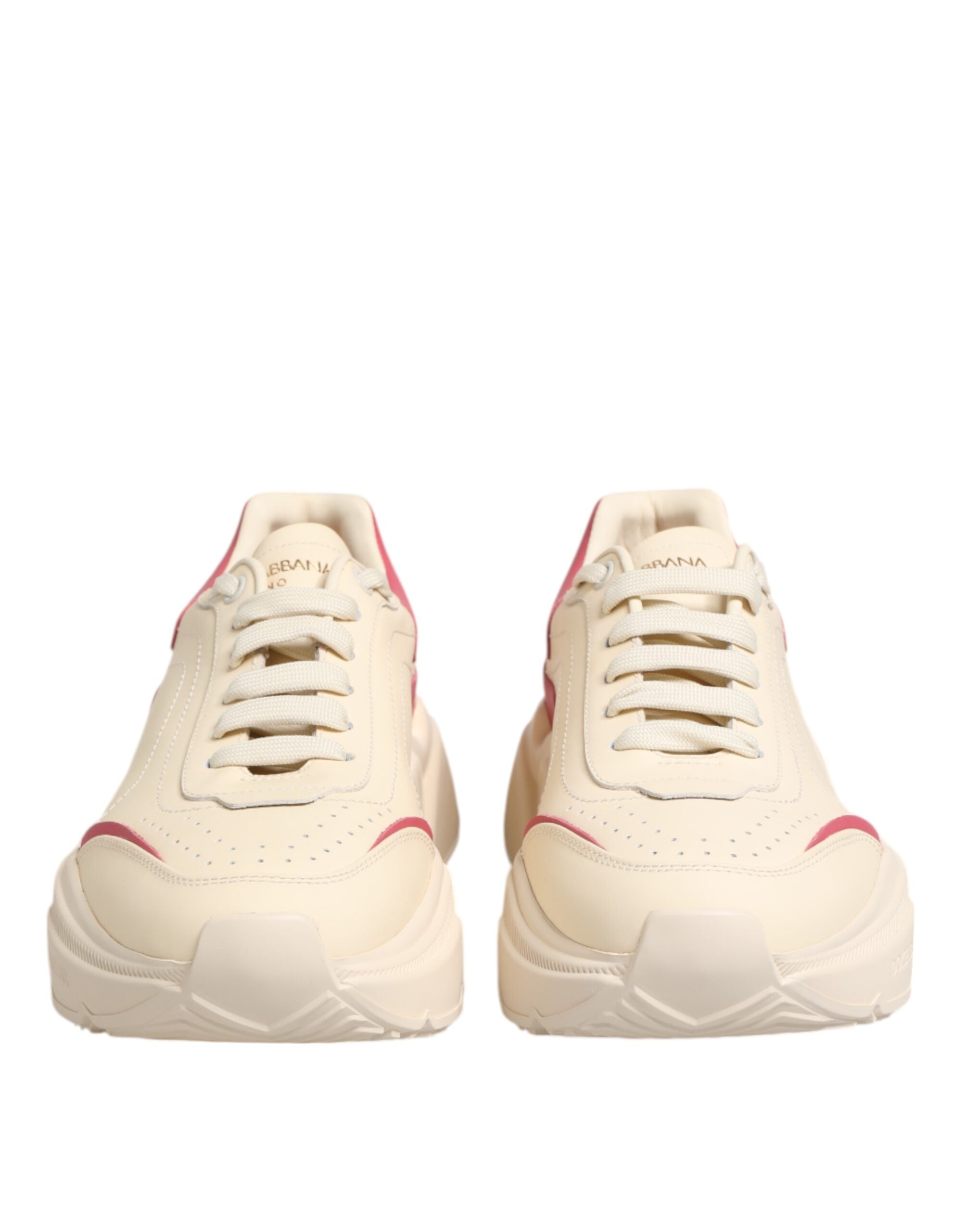 White Pink Leather Daymaster Sneakers Shoes