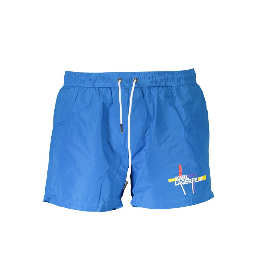 Azzurro Polyester Men's Swim Boxer