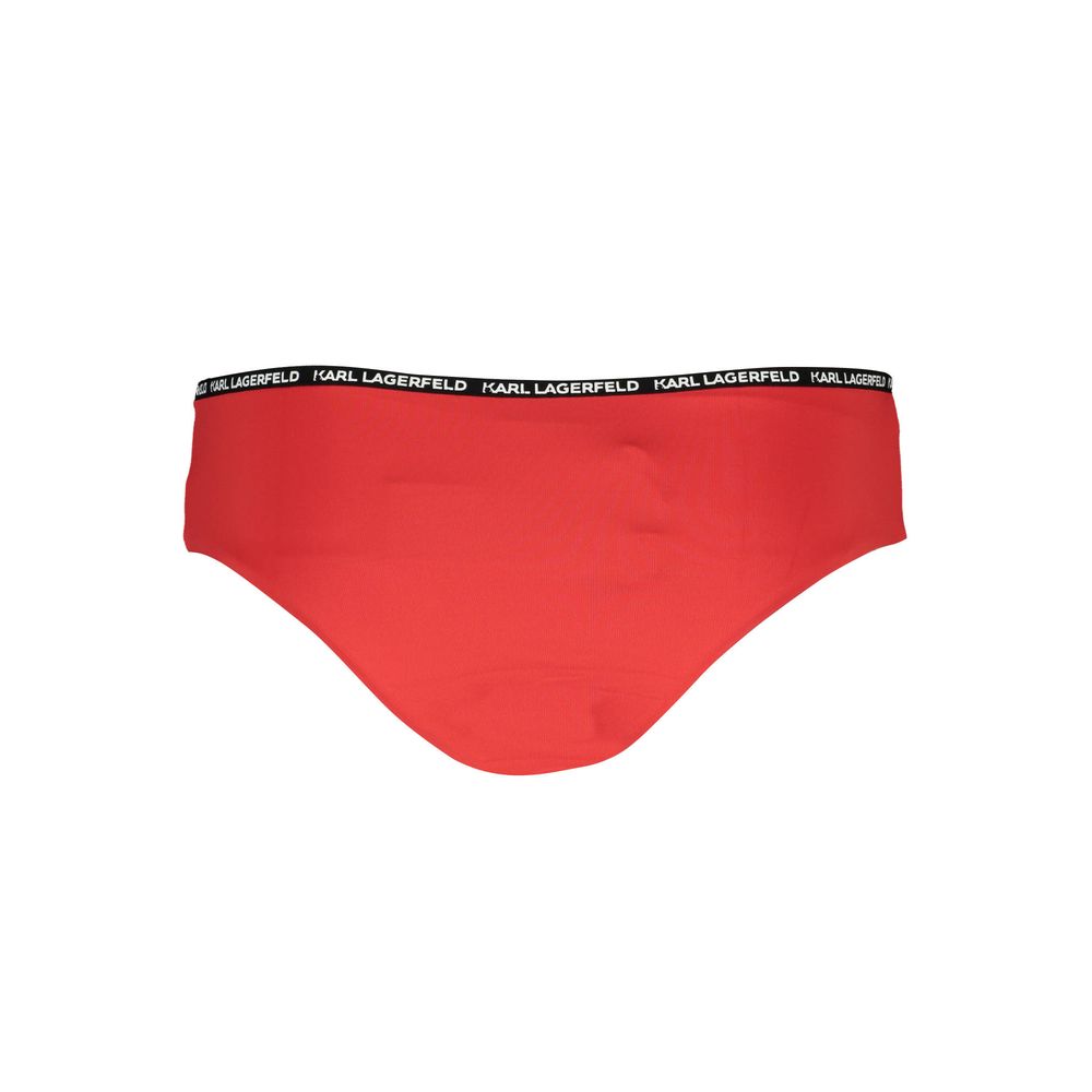 Rosso Poliammide Womens Swim Briefs
