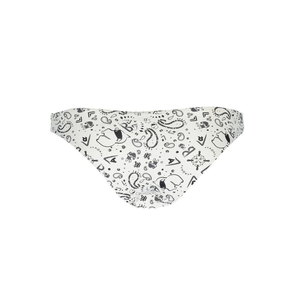 White Polyamide Women Swim Brief