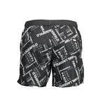 Black Polyester Men's Swim Trunk