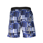 Blu Polyester Men's Swim Trunk