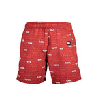 Rosso Polyester Men Swim Boxer