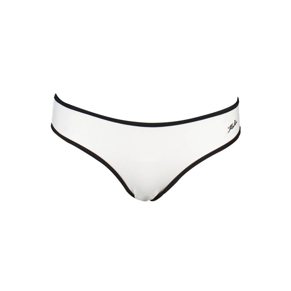 White Polyamide Women Swim Brief