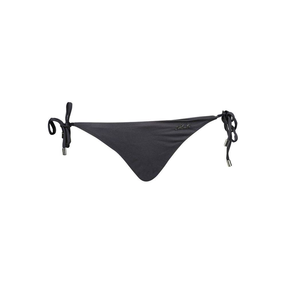 Black Polyamide Women Swim Briefs
