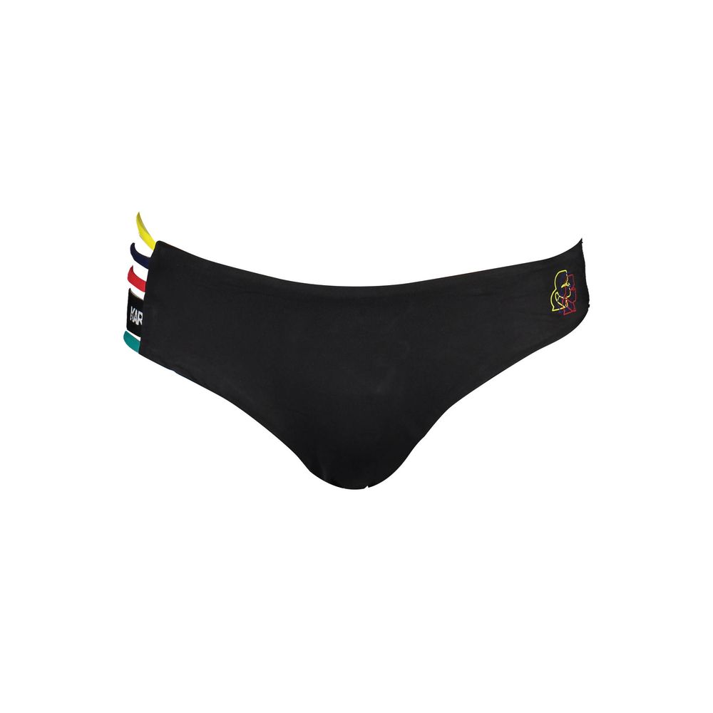 Black Poliammide Women Swim Brief