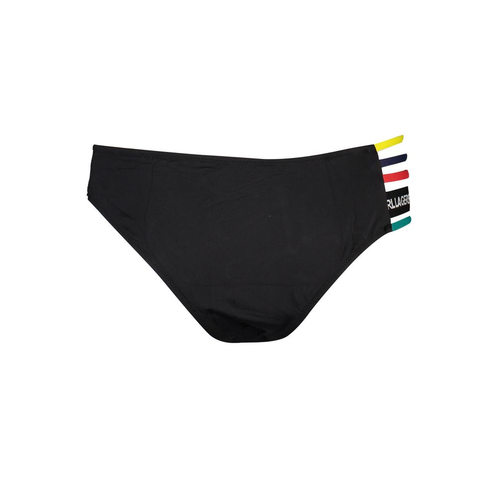 Black Poliammide Women Swim Brief
