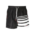 Black Polyester Men's Swim Trunk