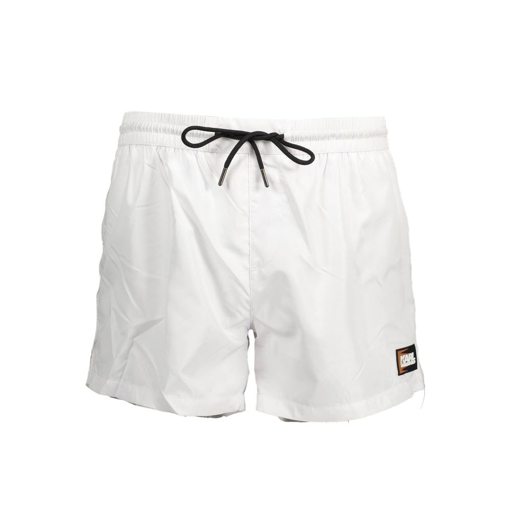 Bianco Polyester Men's Swim Boxer