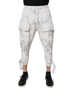 White Camouflage Cargo Jogger Sweatpants Pants