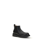 Black Bull Skin Chelsea Boots