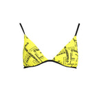 Yellow Polyamide Women Swimsuit