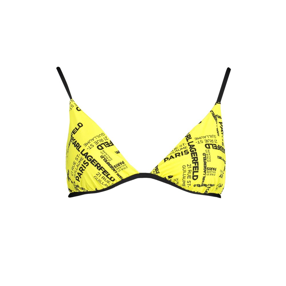 Yellow Polyamide Women Swimsuit