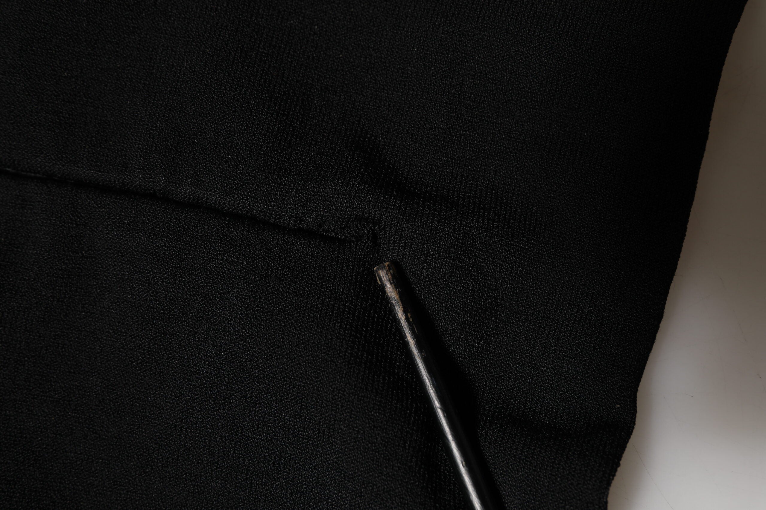 Black Viscose Turtle Neck Crop Pullover Top