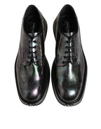 Multicolor Leather Lace-up Men Formal Derby Shoes