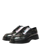 Multicolor Leather Lace-up Men Formal Derby Shoes