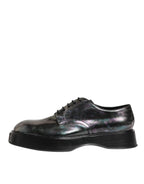 Multicolor Leather Lace-up Men Formal Derby Shoes