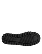 Black Nylon Low Top Slip On Sneaker Shoes