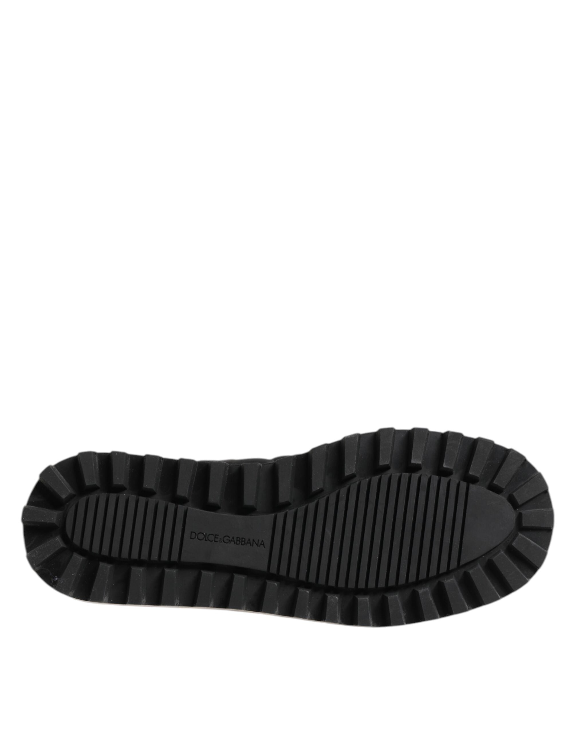 Black Nylon Low Top Slip On Sneaker Shoes