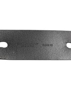 Black Double Strap Leather Silver Buckle Belt