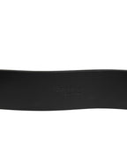 Brown Classic Gold Metal Logo Buckle Men  Belt