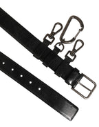 Black Key Ring Clip Attachments Buckle Belt