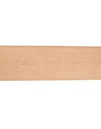 Burgundy Leather Gold Metal Buckle Women Belt