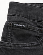 Dark Gray Cotton Stretch Denim Trouser Jeans