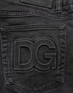 Dark Gray Cotton Stretch Denim Trouser Jeans