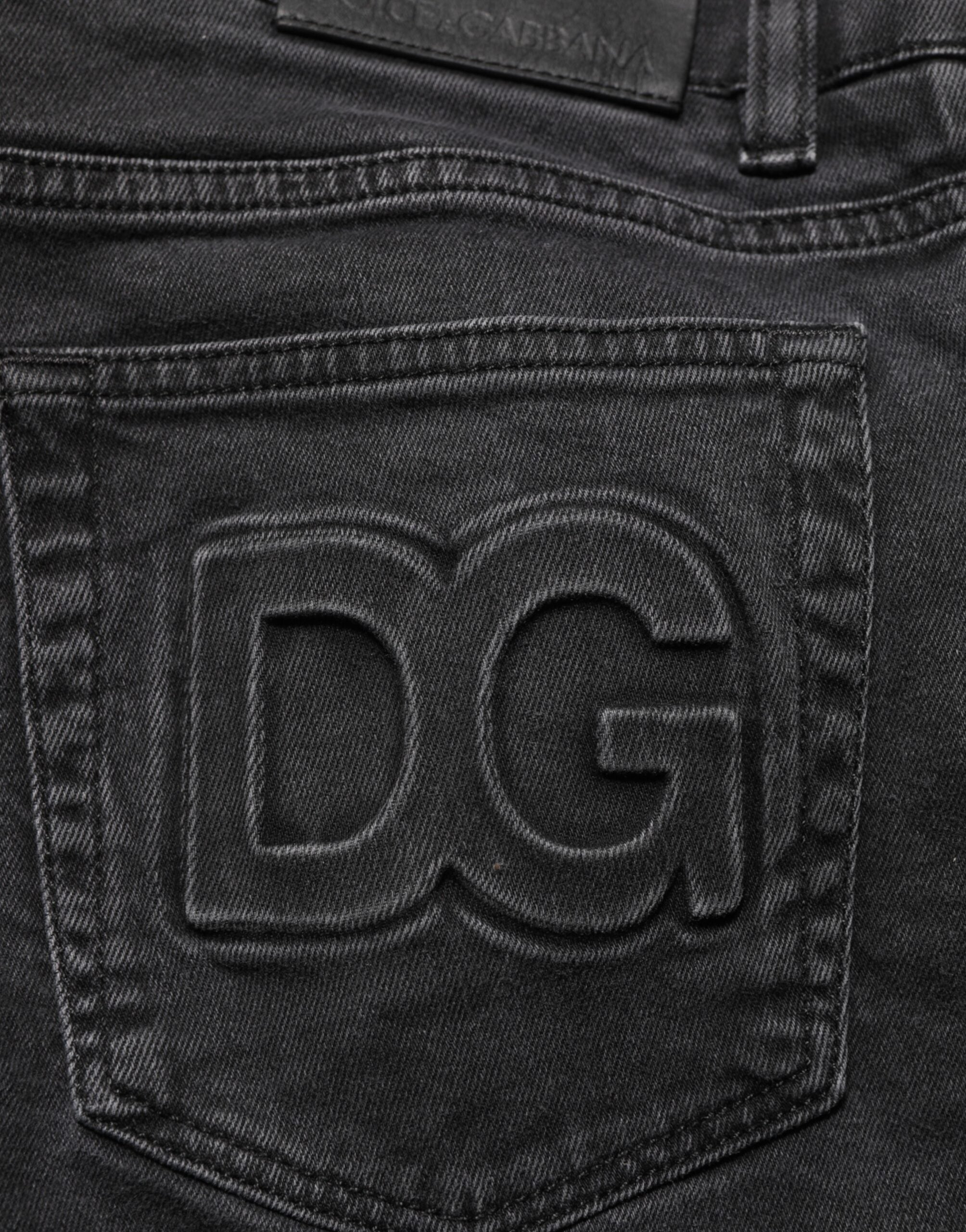 Dark Gray Cotton Stretch Denim Trouser Jeans