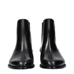 Black Leather Ankle Boots