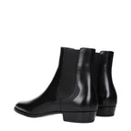 Black Leather Ankle Boots