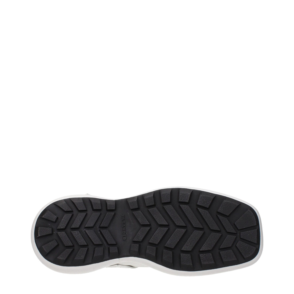 Blue Leather Slip-On Loafers