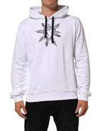 White Sacred Heart Hooded Sweatshirt Sweater