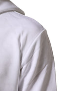 White Sacred Heart Hooded Sweatshirt Sweater