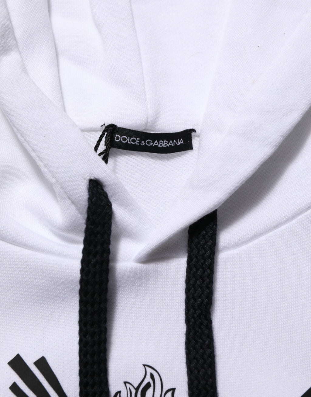 White Sacred Heart Hooded Sweatshirt Sweater