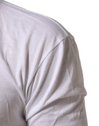 White Cotton Crown King Embroidery T-shirt