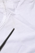 White Cotton Crew Neck Underwear Tee T-shirt