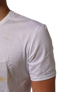White Cotton Crew Neck Underwear Tee T-shirt