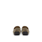 Beige Suede Leather Moccassin