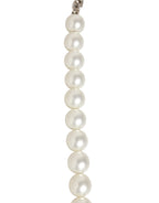 Black Leather Pearl Chain Bag Accessory Shoulder Strap